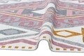 Covor Kilim cu 2 fete, Arya 08 Pink/Yellow, Baketo, 100% bumbac reciclat, 120x180 cm