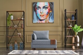 100x75x80 cm, Albastru