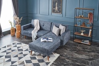 230x75x90 cm, Albastru