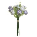 Floare artificiala Bouquet, InArt, 33 cm, alb/mov