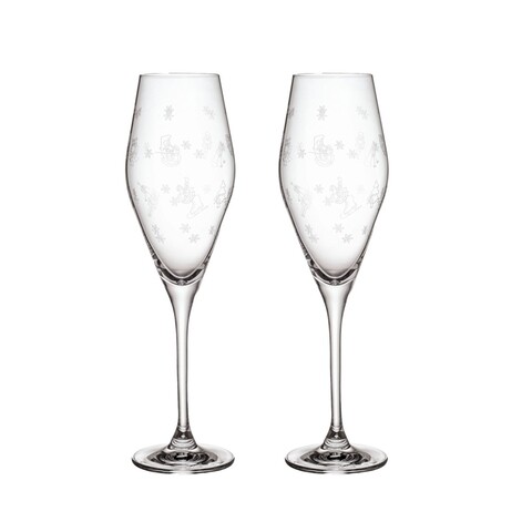 Set 2 pahare pentru sampanie, Villeroy & Boch, Toy's Delight, 260 ml, sticla cristal