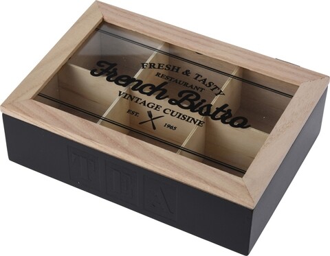 Tea doboz, 24x16,8x7 cm, fa