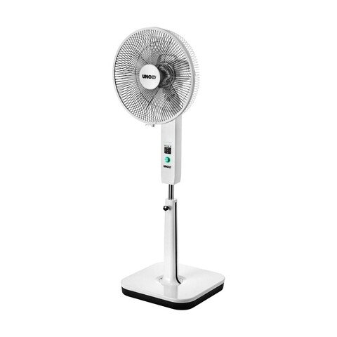 Ventilator de podea fara fir, Unold, 30 W, incarcare USB, 6 viteze