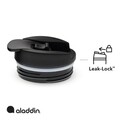 Cana termos inox Easy-Grip Leak-Lock, Aladdin, 470 ml, negru