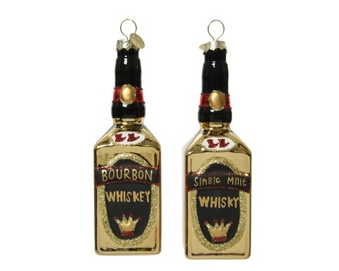 Gömb Whisky, Decoris, 4,2x4,2x14,5 cm, üveg, többszínű