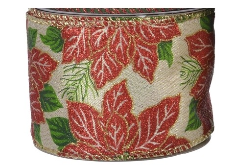 Mikulásvirág díszítő Szalag, Decoris, 270x6,3 cm, poliészter, sokszínű