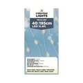 Instalatie Micro LED, Christmas Lights, 195 cm, 40 LED-uri, lumina calda