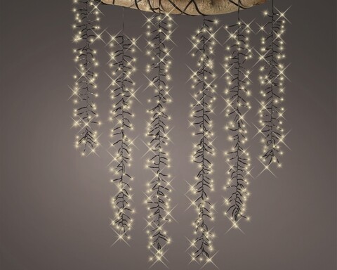 Világítás szerelés 8 funkcióval Vízesés, Lumineo, 480 LED, meleg fény