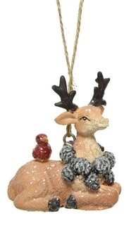 5.9x3.10x8.4 cm, Barna, Deer laying