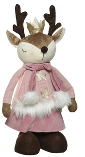 24x15x78 cm, Roz, Deer standing Girl