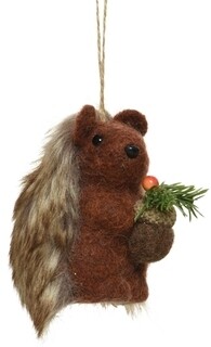 8x7x10 cm, Barna, Hedgehog w pinecones