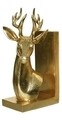 Deer Left Könyvtámasz, Decoris, 8,5x13x25 cm, poliészter, arany
