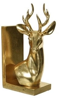 8.5x13x25 cm, Aranyszín, Deer Right