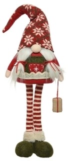 18x12x74 cm, Színes, Gnome woman w present