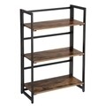Biblioteca, Vasagle, 60 x 30 x 93 cm, fier/PAL, maro rustic