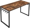 Birou, Vasagle, 140 x 60 x 75 cm, PAL/otel, maro rustic