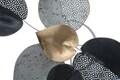Decoratiune de perete 3D Half Leaf B, Mauro Ferretti, 62.5x40 cm, fier, multicolor