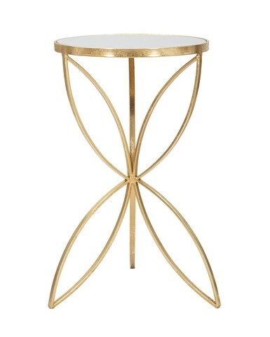 Masuta Butterfly, Mauro Ferretti, 35x60 cm, fier/oglinda, auriu