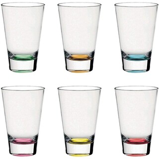 Színes, 6 pohár különféle italok400 ml