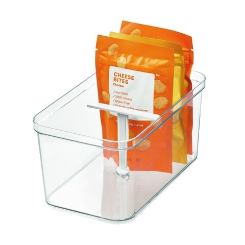 Organizator pentru dulap cu separator Crips, iDesign, 25.5x15x13 cm