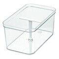 Organizator pentru dulap cu separator Crips, iDesign, 25.5x15x13 cm