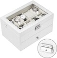 Organizator pentru ceasuri Vasagle, 20 de compartimente, 28.5 x 20.5 x 16 cm,