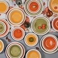 Serviciu de masa, 18 piese, Tognana, Louise Autunno, ceramica, multicolor