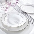 Десертна чиния Aura Silver, Ambition, 19 см, порцелан