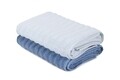 Set 2 prosoape de baie 406, Beverly Hills Polo Club, 70x140 cm, bumbac, albastru