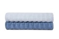 Set 2 prosoape de baie 406, Beverly Hills Polo Club, 70x140 cm, bumbac, albastru