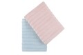 Set 2 prosoape de baie 406, Beverly Hills Polo Club, 70x140 cm, bumbac, roz/albastru