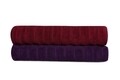 Set 2 prosoape de baie 406, Beverly Hills Polo Club, 70x140 cm, bumbac, mov/roz
