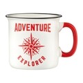 Adventure Explorer bögre, Ambition, 510 ml, porcelán, fehér