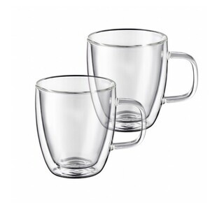 13x10x10 cm, Transparent, 2 cani Tall 350 ml