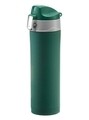 Cana termos cu buton de siguranta Glossy, Ambition, 420 ml, inox, verde