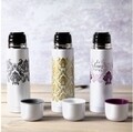 Termos Glamour Ornament, Ambition, 500 ml, inox, alb