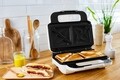 Aparat sandwich maker, Tefal, Snack XL, 850 W, placi detasabile, alb/gri
