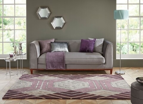 Covor, Flair Rugs, Architect Harlow Plum, 160 x 230 cm, lana/viscoza, multicolor