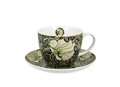 Jumbo Csésze kistányérral, DUO, William Morris - Pimpernel, 450 ml, porcelán, színes