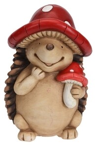 23x23x35 cm, Hedgehog w mushroom