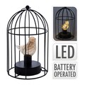 Lampa Birdcage, 14.5x14.5x23.5 cm, metal, negru