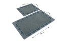 Set 2 covorase de baie Cift, Hobby, 50x60 cm/60x100 cm, bumbac, verde