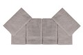 Set 6 prosoape de baie Rainbow, Hobby, 30x50 cm, bumbac, gri