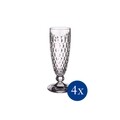Set 4 pahare de sampanie, Villeroy & Boch, Boston, 145 ml, sticla cristal, transparent