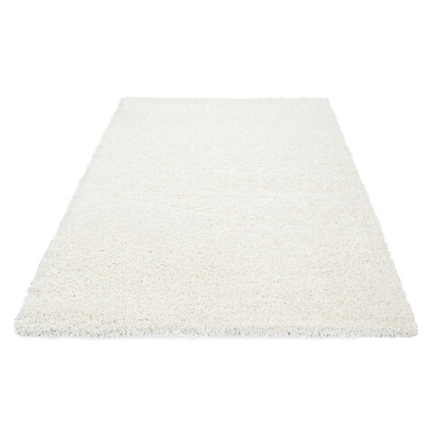 Covor Shaggy Louis, Decorino, 60x110 cm, polipropilena, crem