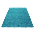 Covor Shaggy Louis, Decorino, 80x150 cm, polipropilena, turcoaz