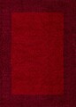 Covor Shaggy Louis Border, Decorino, 60x110 cm, polipropilena, rosu