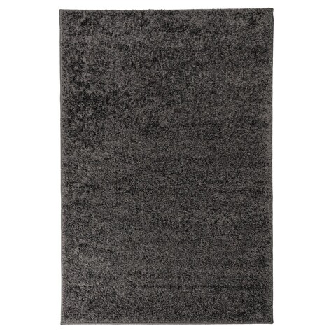 Covor Shaggy Corvo, Decorino, 57x90 cm, polipropilena, antracit