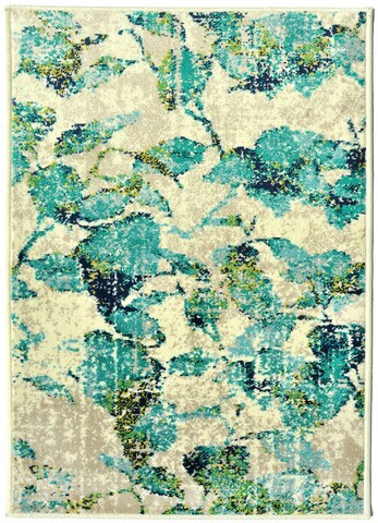 Covor Charles, Decorino, 67x120 cm, polipropilena, turcoaz