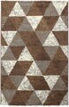 Covor Hugh Triangle, Decorino, 67x120 cm, polipropilena, maro